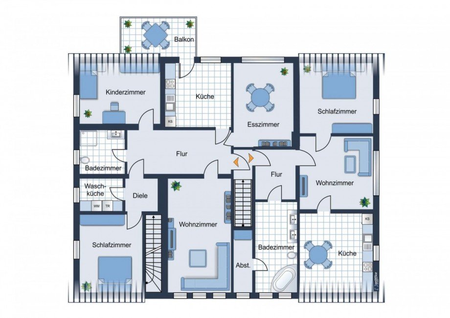 Dachgeschoss Haus Porta Westfalica