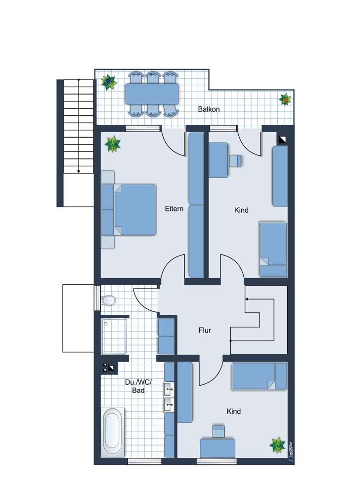 Obergeschoss Doppelhaush�lfte Pulheim