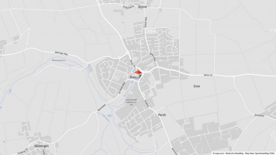 Lageplan Haus Ense-Bremen