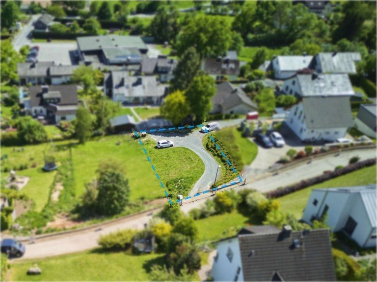 Luftbild Meschede Wohngrundst�ck Provisionsfreies Baugrundst�ck mit sch�ner Aussicht und Bebauungsplan in Meschede-Wehrstapel