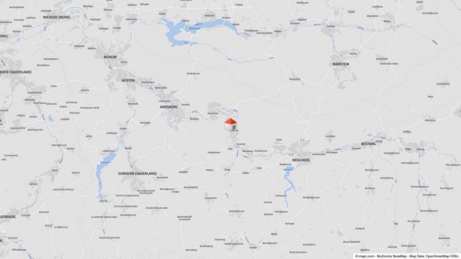 Lageplan Einfamilienhaus Meschede