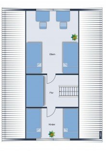 Grundriss DG Idyllisches Ferienhaus im Gr�nen