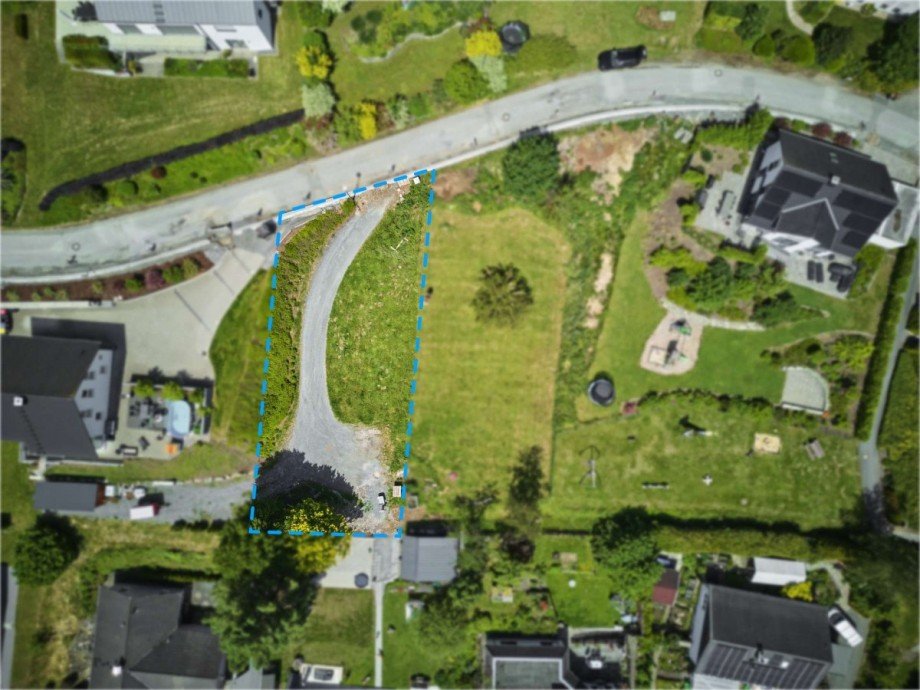Vogelperspektive Einfamilienhaus Meschede