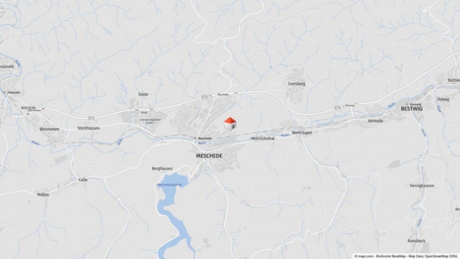 Lageplan Mehrfamilienhaus Meschede