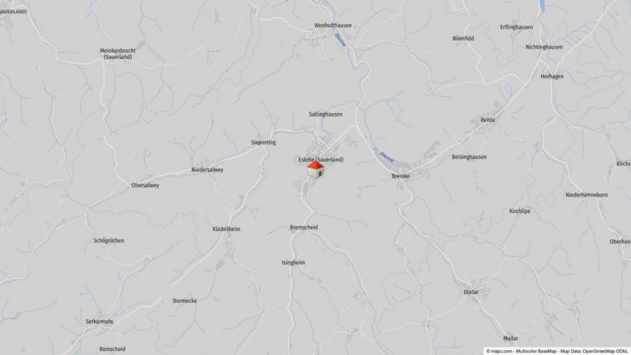 Lageplan Einfamilienhaus Eslohe