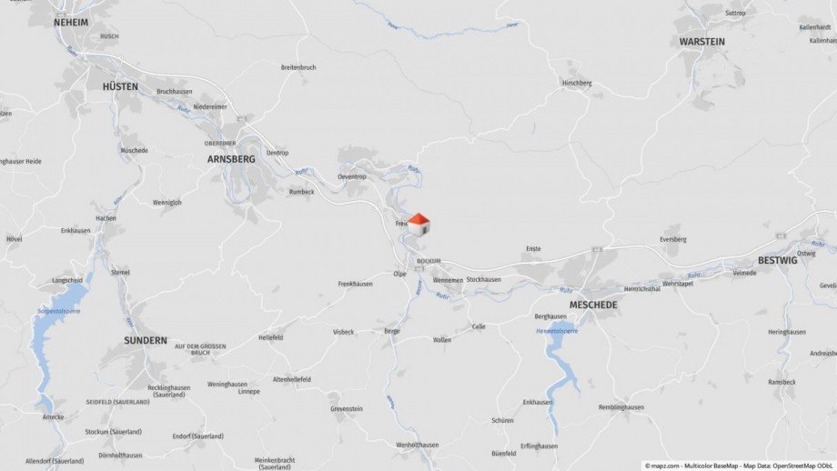 Lageplan Einfamilienhaus Meschede