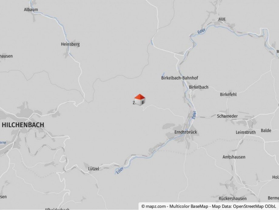 Lageplan Einfamilienhaus Erndtebr�ck / Zinse