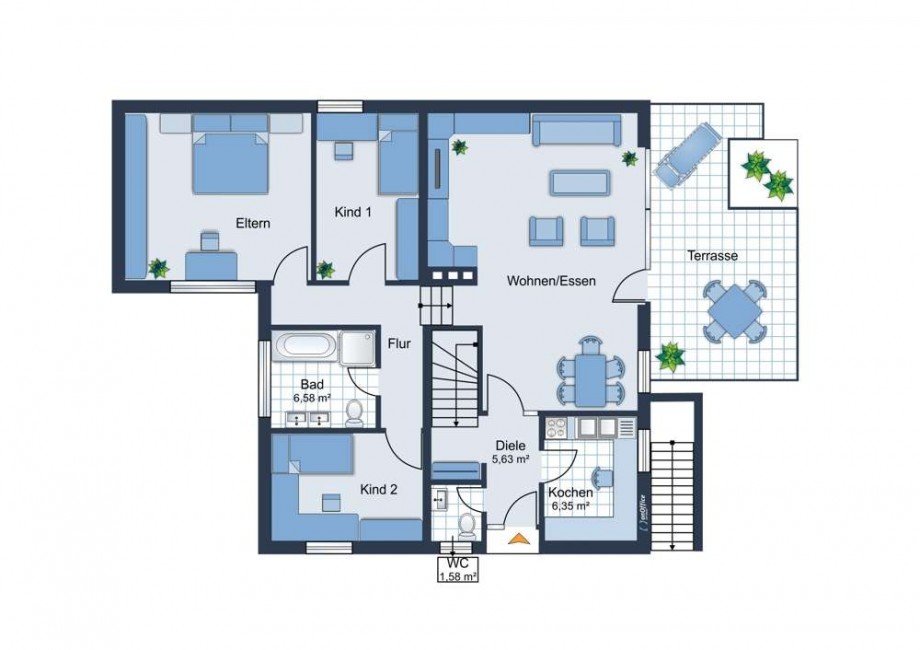 Erdgeschoss Einfamilienhaus Meschede