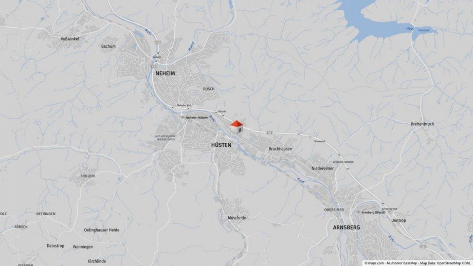 Lageplan Haus Arnsberg / H�sten