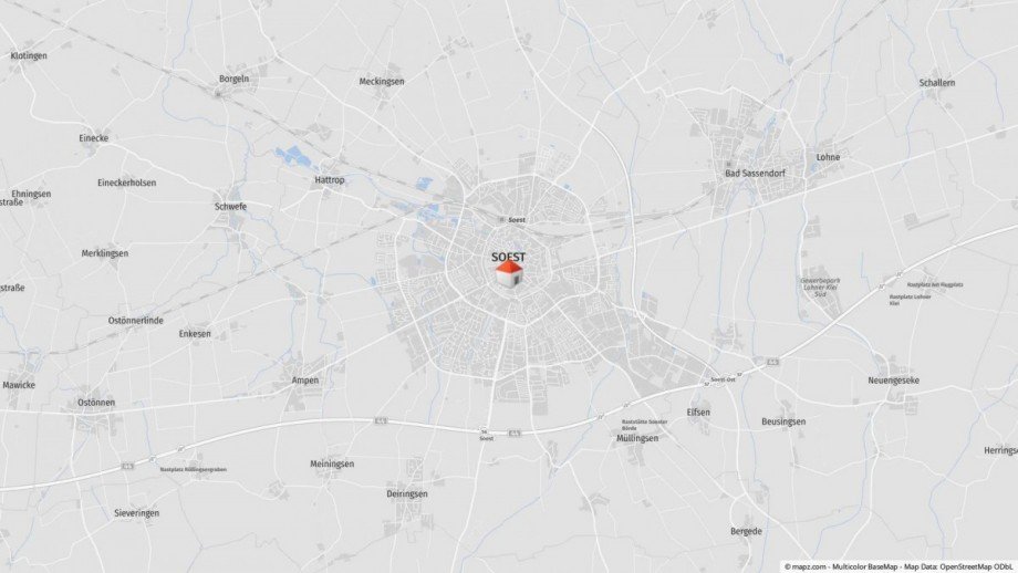 Geolyzer Kartenausschnitt Haus Soest