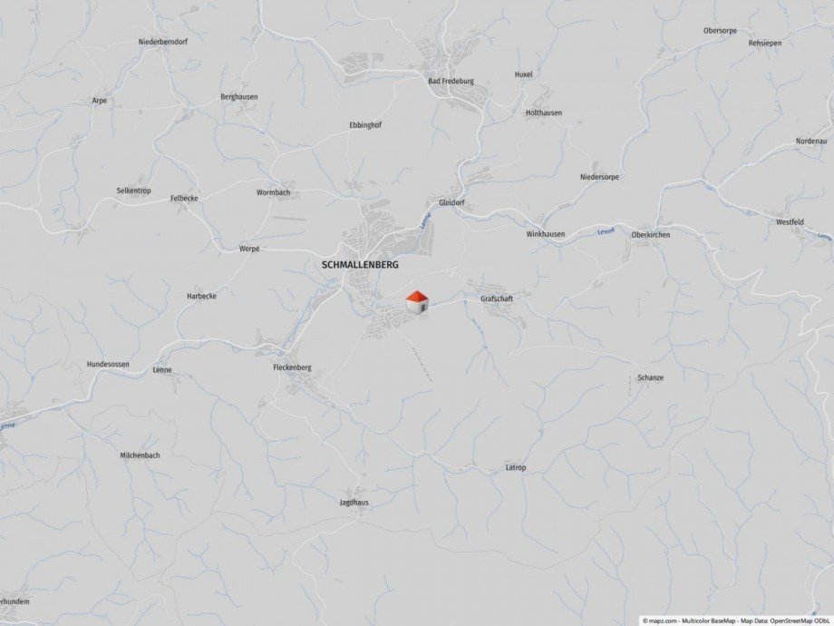 Lageplan Einfamilienhaus Schmallenberg