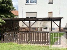 Terrasse Doppelhaush�lfte mit gro�em Grundst�ck