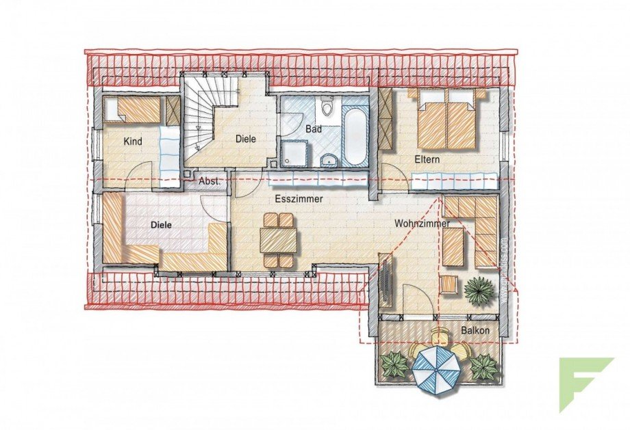 Dachgeschoss Einfamilienhaus Meschede