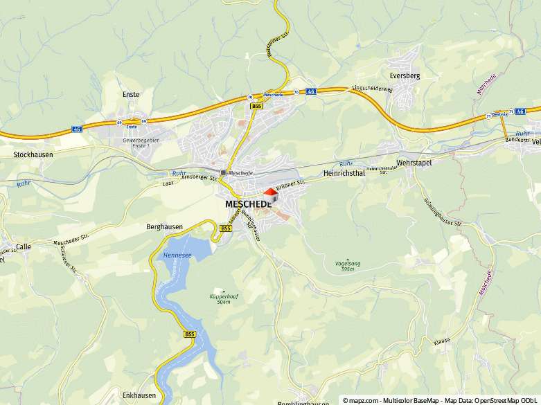 Lageplan Einfamilienhaus Meschede