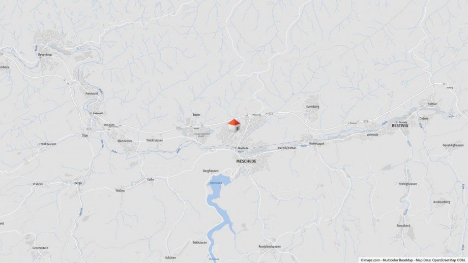 Lageplan Einfamilienhaus Meschede