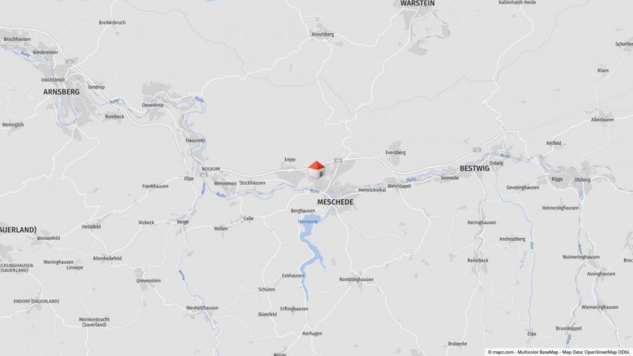 Lageplan Mehrfamilienhaus Meschede