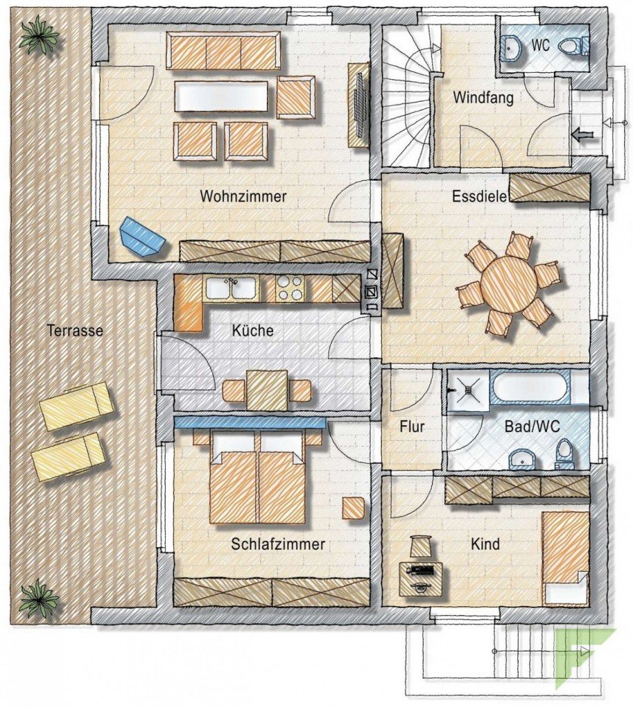 Erdgeschoss Bungalow Minden