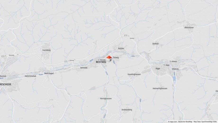 Lageplan Einfamilienhaus Bestwig / Ostwig