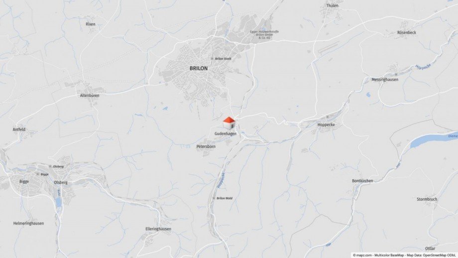 Lageplan Einfamilienhaus Brilon