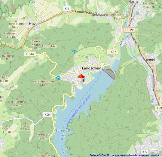 Lageplan Doppelhaush�lfte Sundern