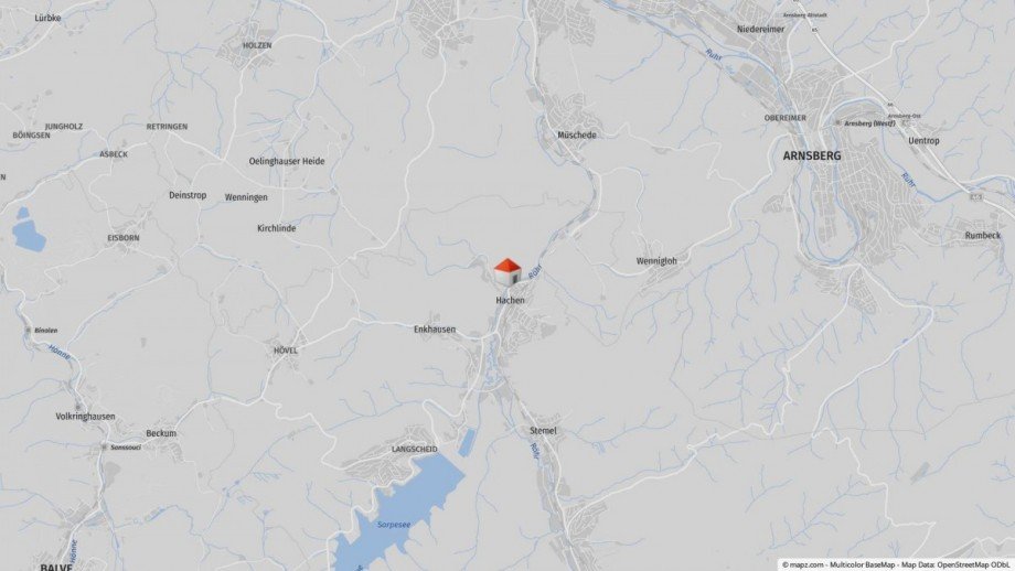 Lageplan Bungalow Sundern