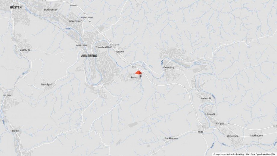 Lageplan Reiheneckhaus Arnsberg / Rumbeck