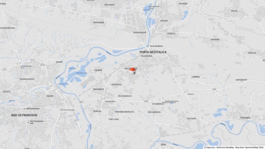 Lageplan Haus Porta Westfalica