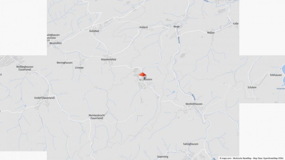 Lageplan Einfamilienhaus Meschede / Grevenstein